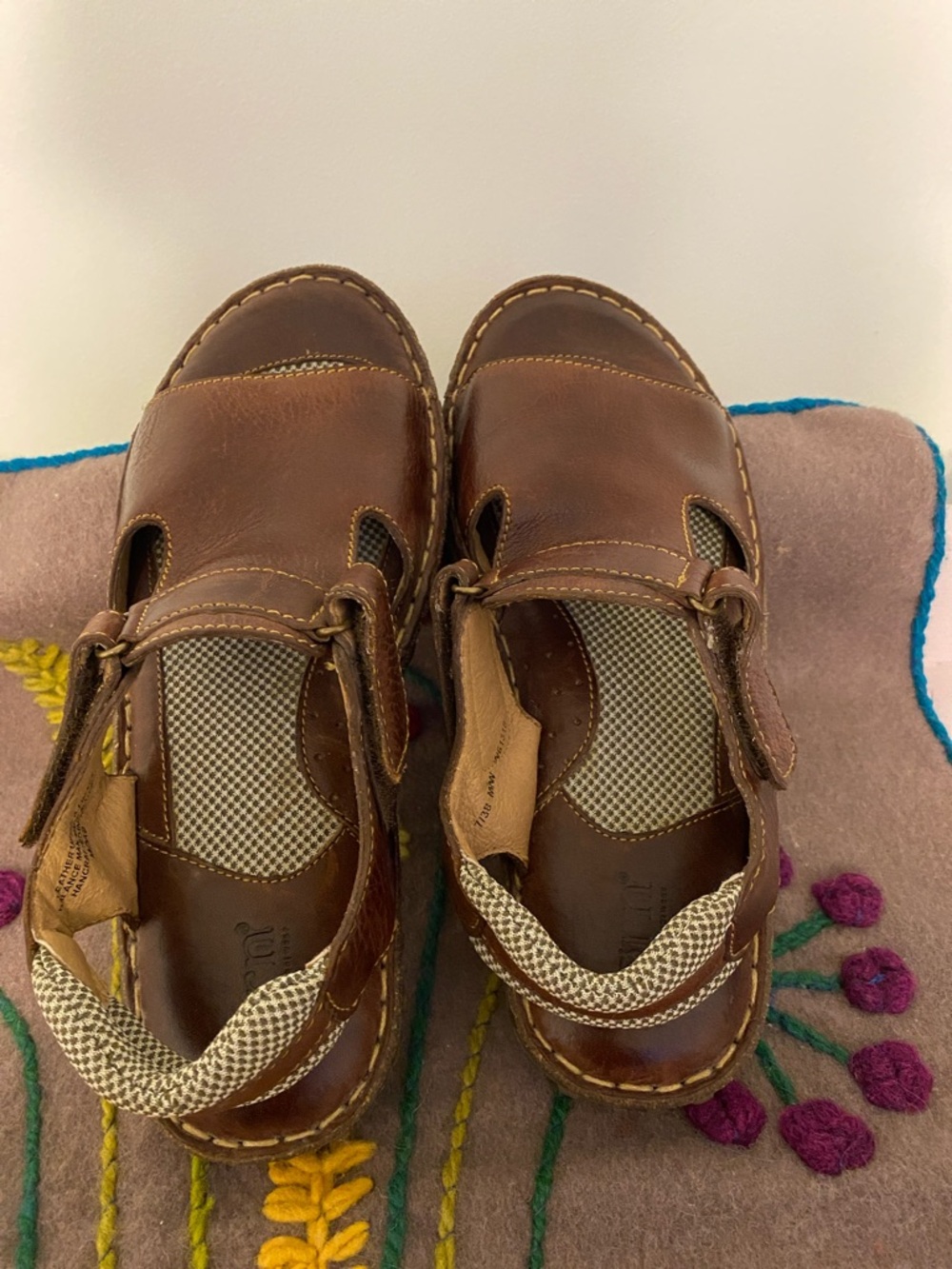 Born Brown Leather  Slingback Sandals, nice condition - Picture 3 of 8